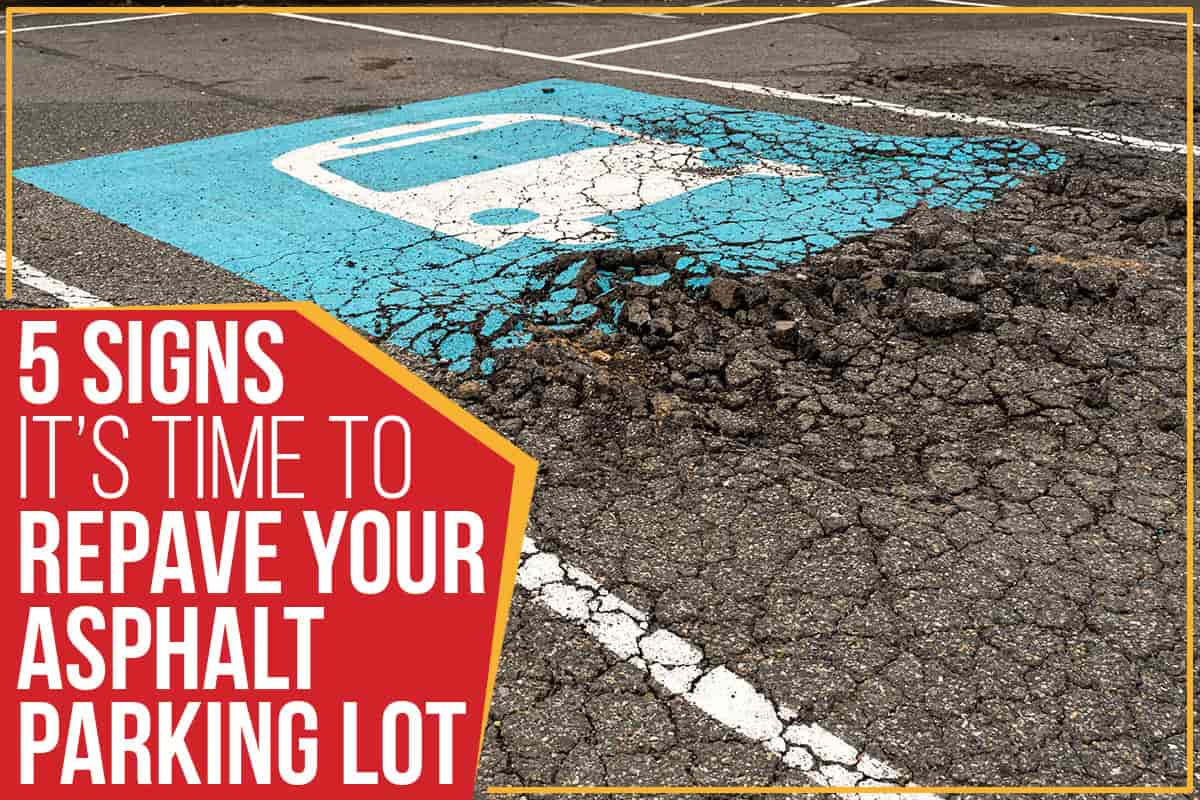 Image of old asphalt parking lot