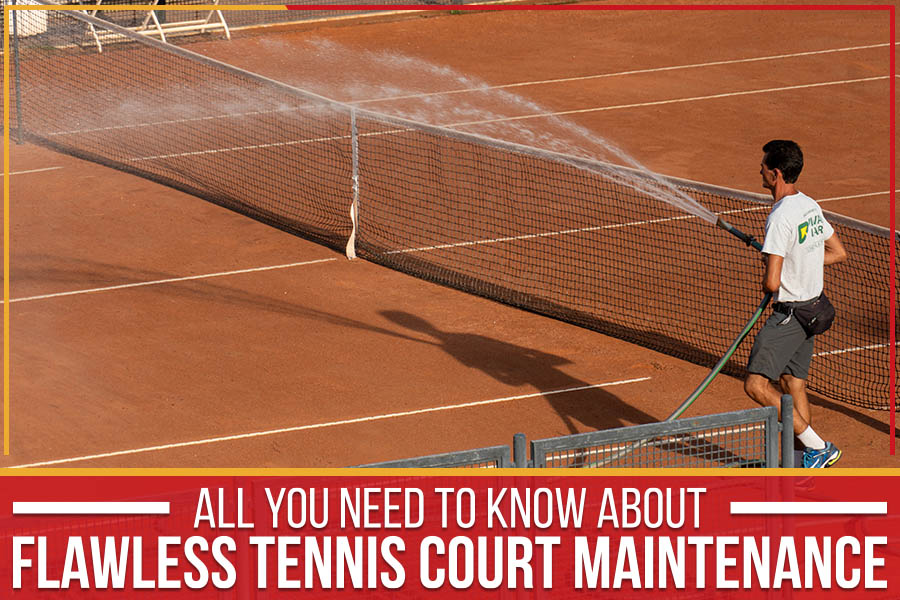 Image of man on tennis court