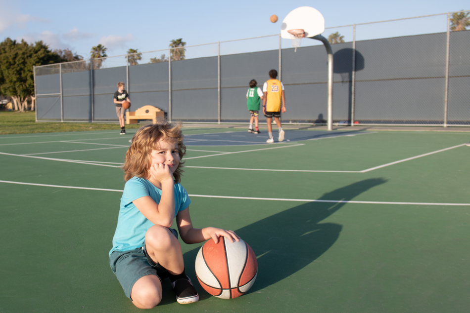 Image of basketball court